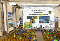 Neue Aula - Europaplatz-Pr&auml;sentation OB W&uuml;rzner